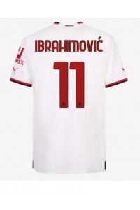 Fotbalové Dres AC Milan Zlatan Ibrahimovic #11 Venkovní Oblečení 2022-23 Krátký Rukáv